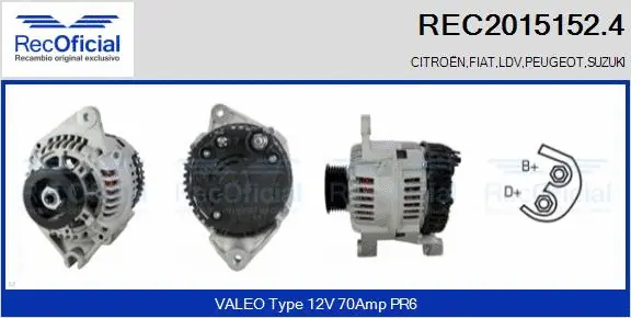 Alternator (REC2015152.4)