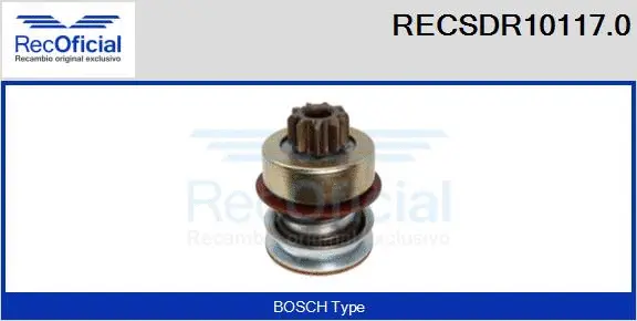 Pinion, starter (RECSDR10117.0)