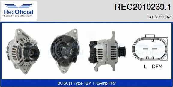 Alternator (REC2010239.1)