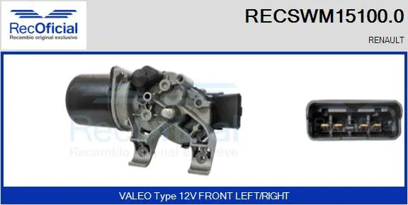 Wiper Motor (RECSWM15100.0)