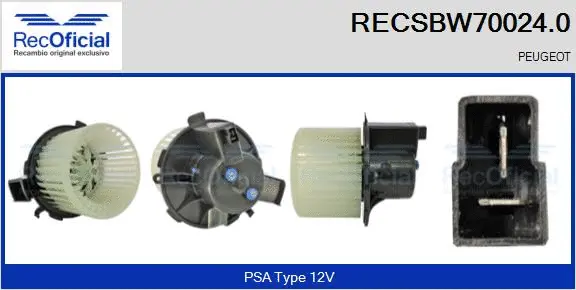 Interior Blower (RECSBW70024.0)