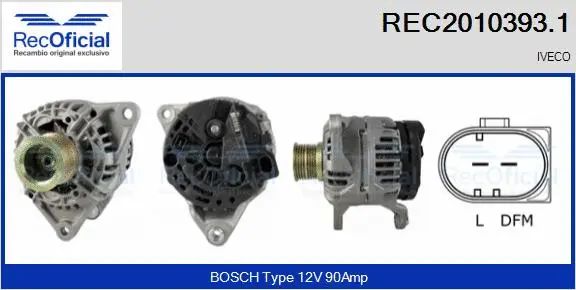 Alternator (REC2010393.1)