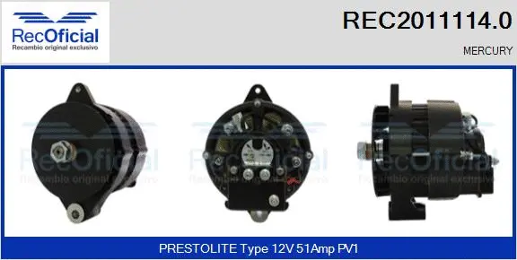 Alternator (REC2011114.0)