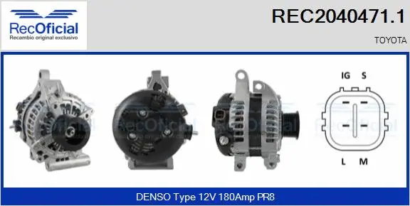Alternator (REC2040471.1)