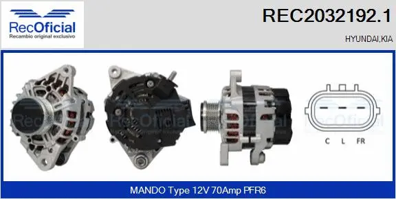 Alternator (REC2032192.1)