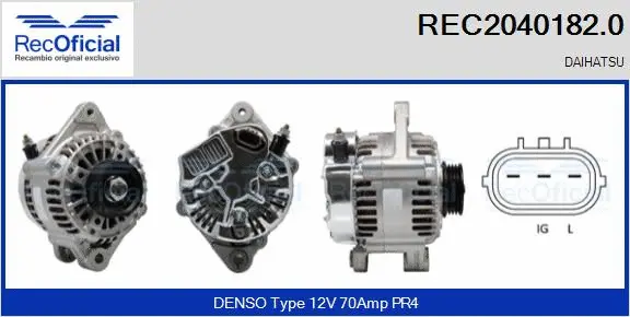 Alternator (REC2040182.0)