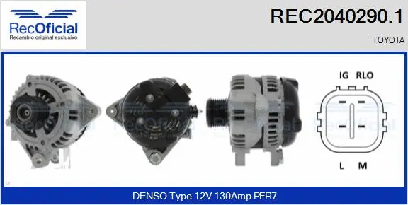 Alternator (REC2040290.1)