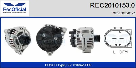 Alternator (REC2010153.0)