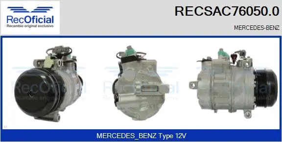 Compressor, air conditioning (RECSAC76050.0)