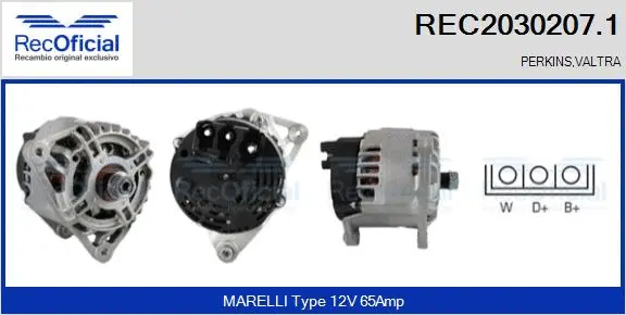 Alternator (REC2030207.1)