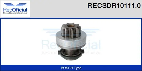 Pinion, starter (RECSDR10111.0)