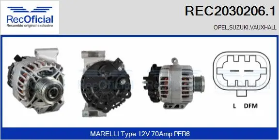 Alternator (REC2030206.1)