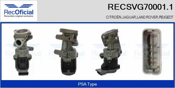 EGR Valve (RECSVG70001.1)