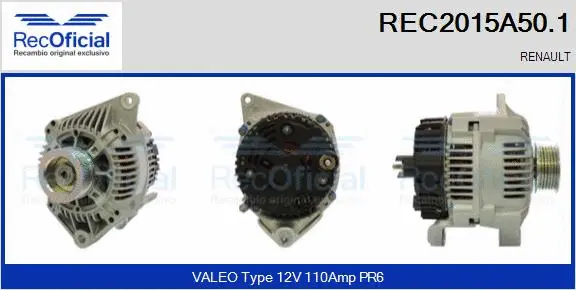 Alternator (REC2015A50.1)