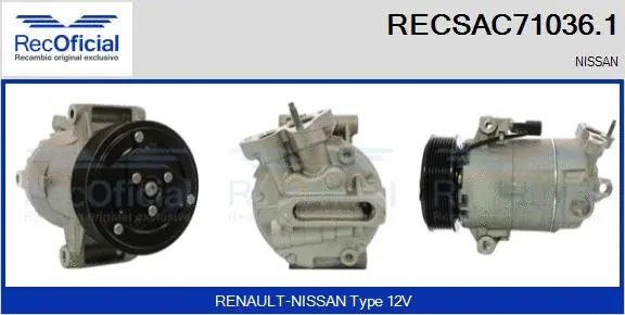 Compressor, air conditioning (RECSAC71036.1)