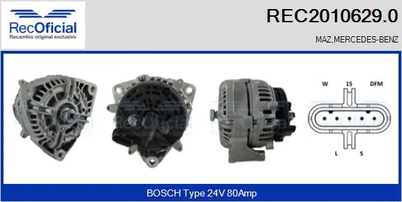 Alternator (REC2010629.0)