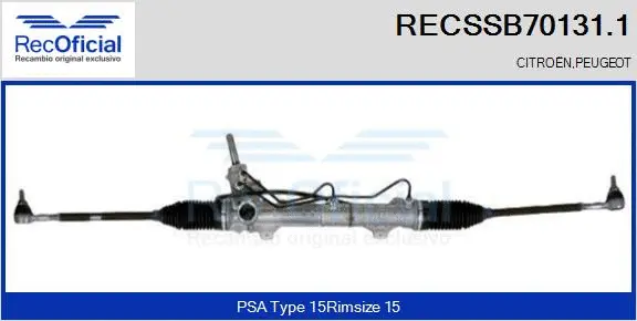 Steering Gear (RECSSB70131.1)