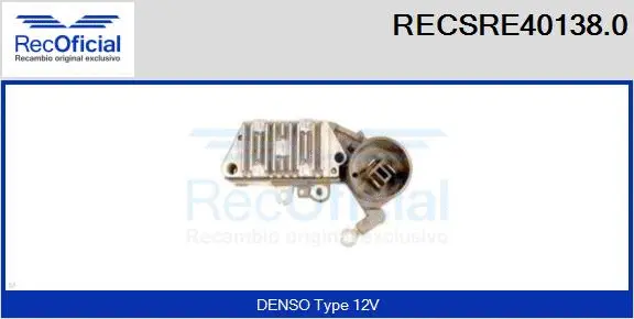 Alternator Regulator (RECSRE40138.0)