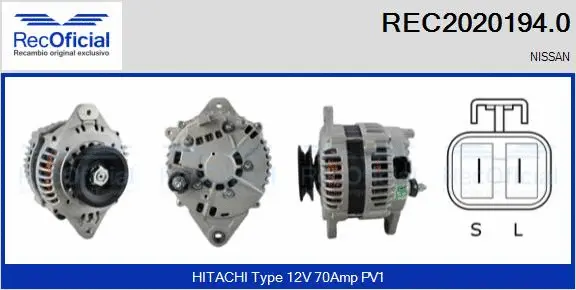 Alternator (REC2020194.0)