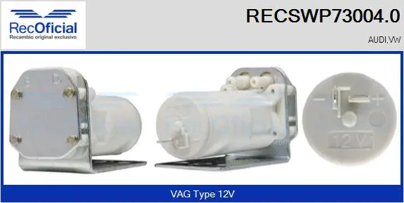 Washer Fluid Pump, window cleaning (RECSWP73004.0)