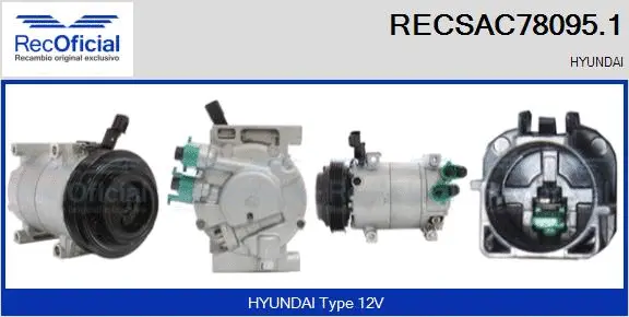 Compressor, air conditioning (RECSAC78095.1)