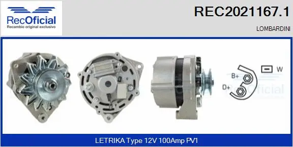 Alternator (REC2021167.1)