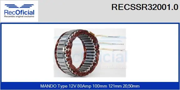 Stator, alternator (RECSSR32001.0)