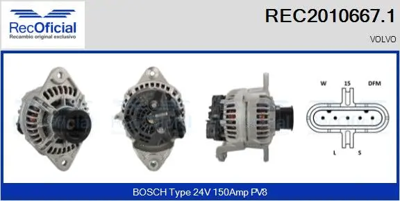Alternator (REC2010667.1)
