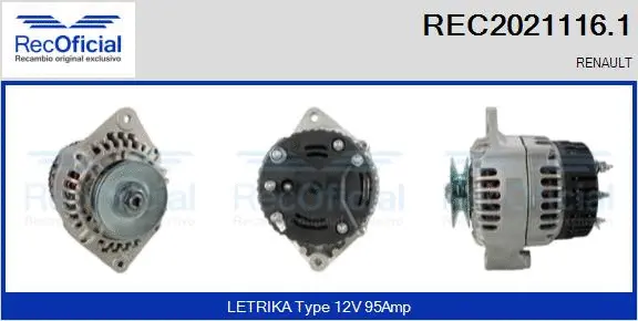 Alternator (REC2021116.1)