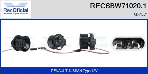 Interior Blower (RECSBW71020.1)