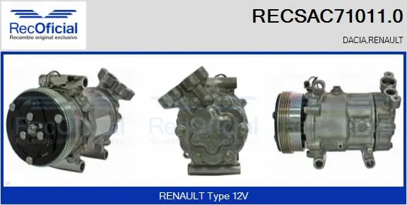 Compressor, air conditioning (RECSAC71011.0)