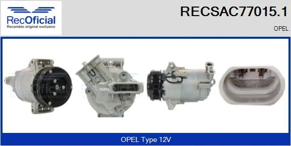 Compressor, air conditioning (RECSAC77015.1)