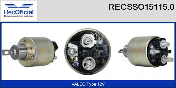 Solenoid Switch, starter (RECSSO15115.0)