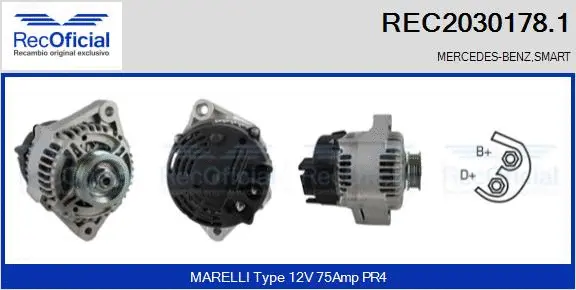 Alternator (REC2030178.1)