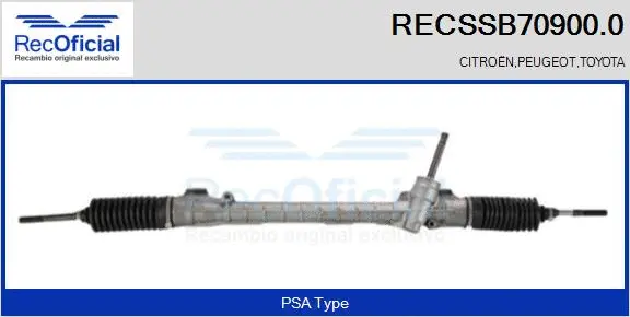 Steering Gear (RECSSB70900.0)