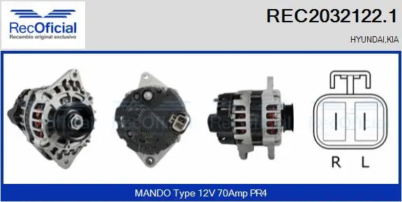Alternator (REC2032122.1)
