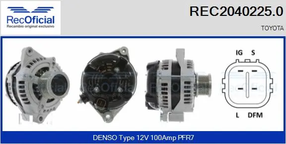 Alternator (REC2040225.0)