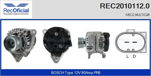 Alternator (REC2010112.0)