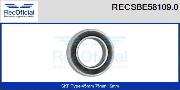 Bearing (RECSBE58109.0)
