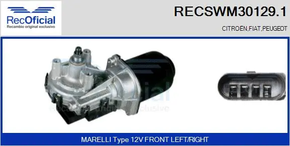 Wiper Motor (RECSWM30129.1)