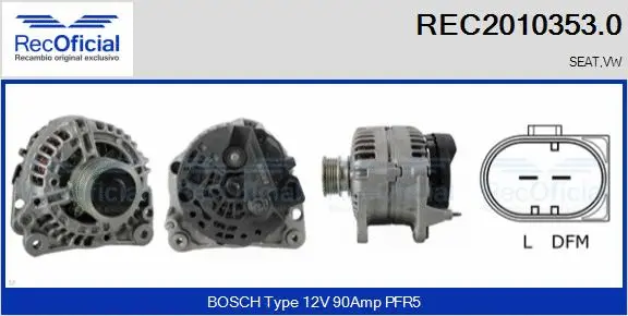 Alternator (REC2010353.0)