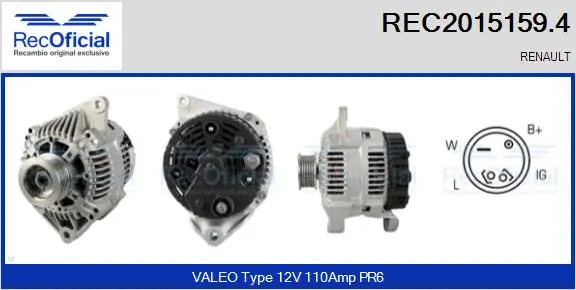 Alternator (REC2015159.4)