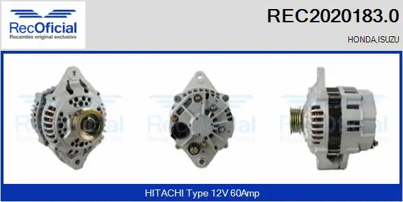 Alternator (REC2020183.0)