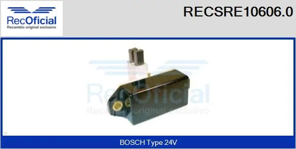 Alternator Regulator (RECSRE10606.0)