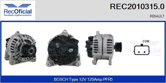 Alternator (REC2010315.0)