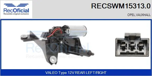 Wiper Motor (RECSWM15313.0)