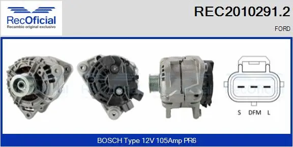 Alternator (REC2010291.2)