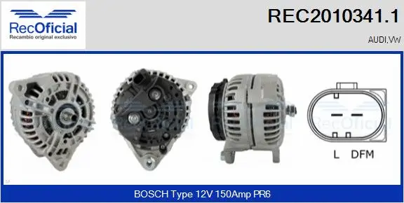 Alternator (REC2010341.1)