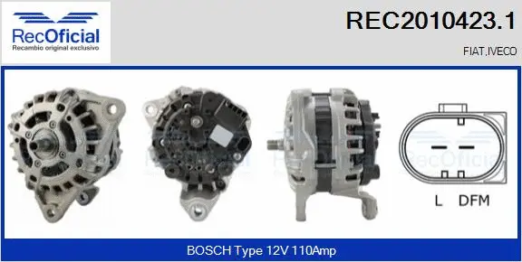 Alternator (REC2010423.1)