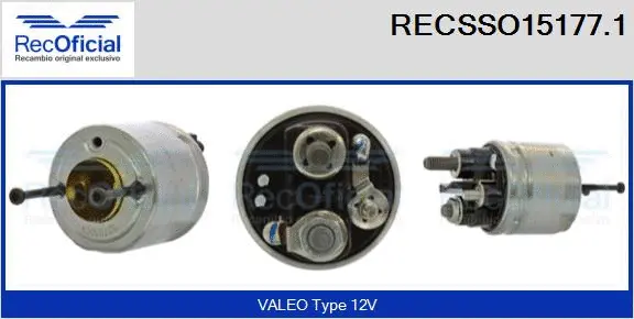 Solenoid Switch, starter (RECSSO15177.1)